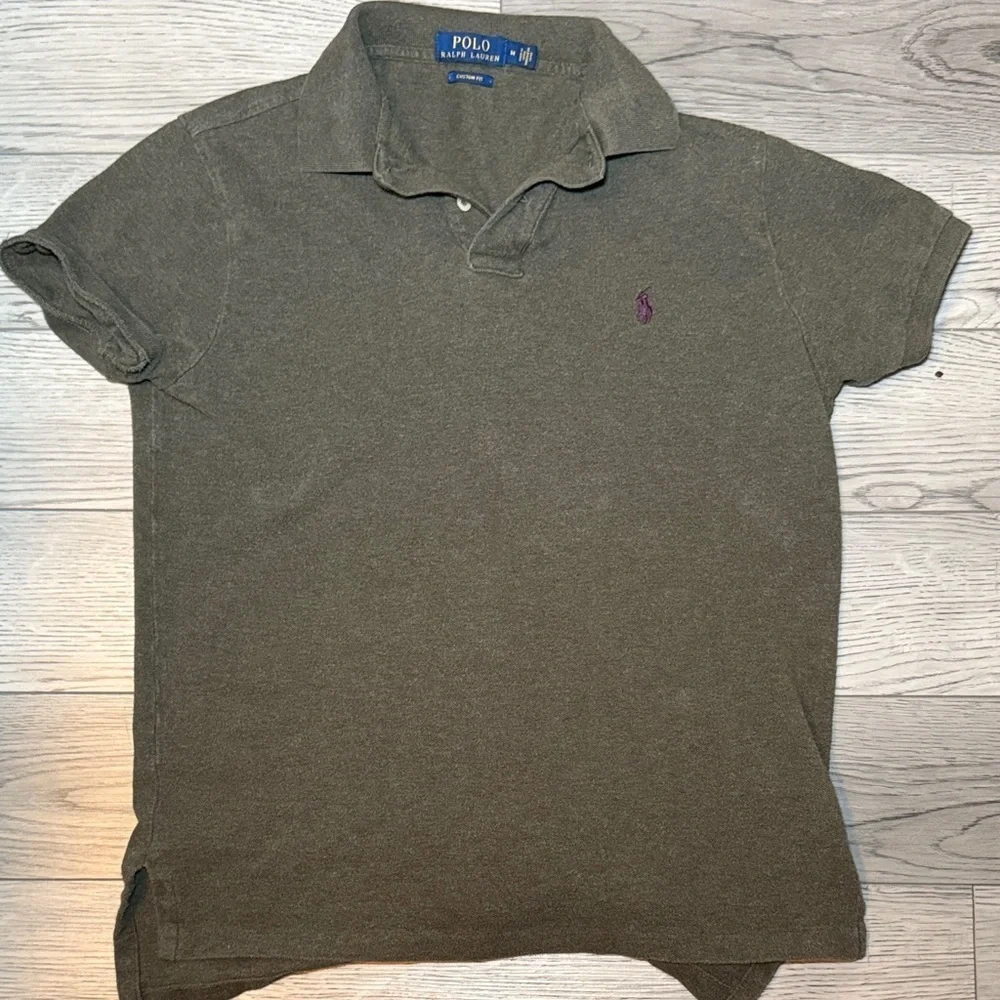 Polo by Ralph Lauren Dark Green Men's Polo Shirt Custom Fit Size Medium